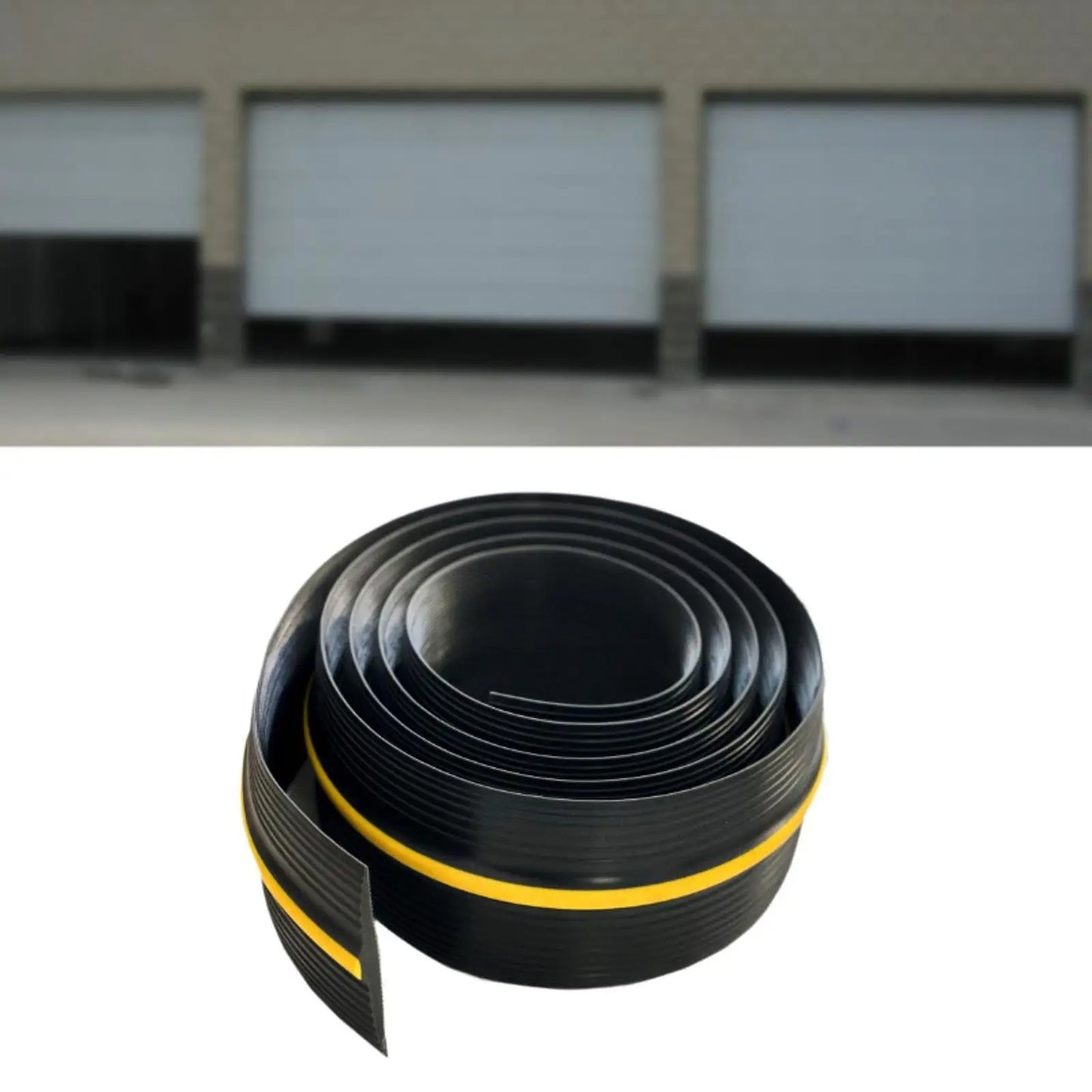 Garage Door Bottom Threshold Seal Strip Waterproof Weatherstrip Windproof Easy Cut Weatherproof Lightweight Weather Stripping