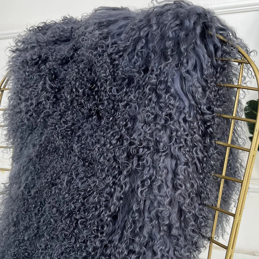 Real Sheepskin Coats Mongolian Lamb Fur Coat Women Natural Sheep Fur Jacket With Lapel Short Fur Outerwear