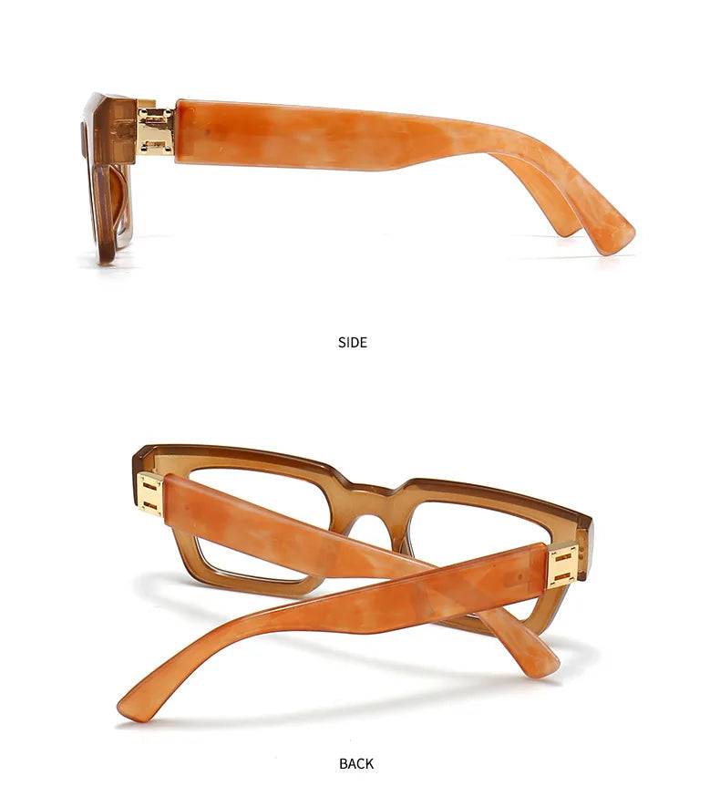Brand Design Retro Reading Glasses for Man and Women Fashion Luxury Legs Large Size Square Presbyopic Eyewear Dioptric 0 to +6.0