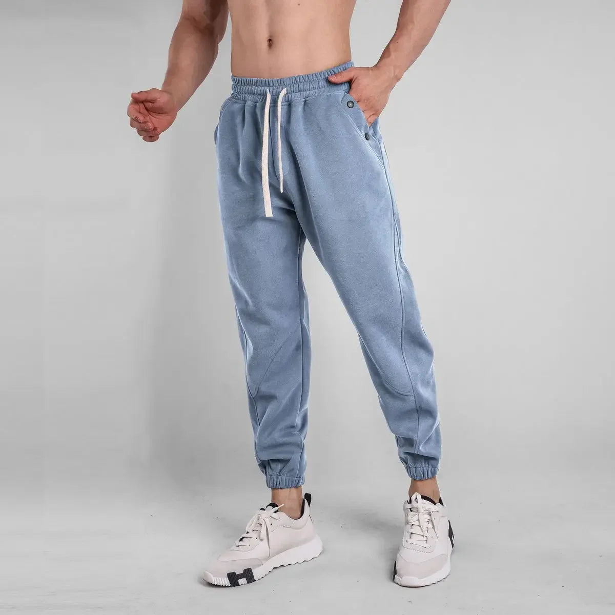 Man Sports Pants Harem Black Plain Sweatpants for Men Korean Popular Clothes Adult Sweat-shirt Trousers Tracksuit Bottoms Luxury