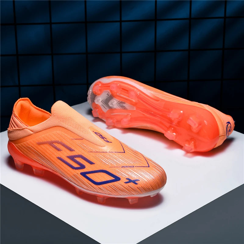 High Quality Mens Football Boots F50 Youth FG/TF Training Studded Fast Soccer Cleats Boys Non Slip Football Shoes for Man 35-45
