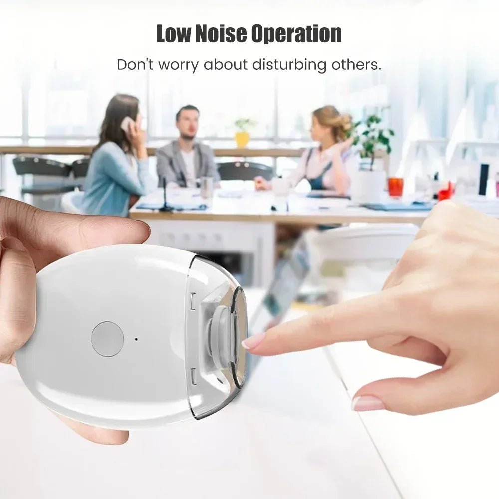 2 IN 1 Electric Nail Clipper Cutter With LED Light Automatic Nail Grinder Trimmer For Baby Adult Mini Manicure Tools Nail Care