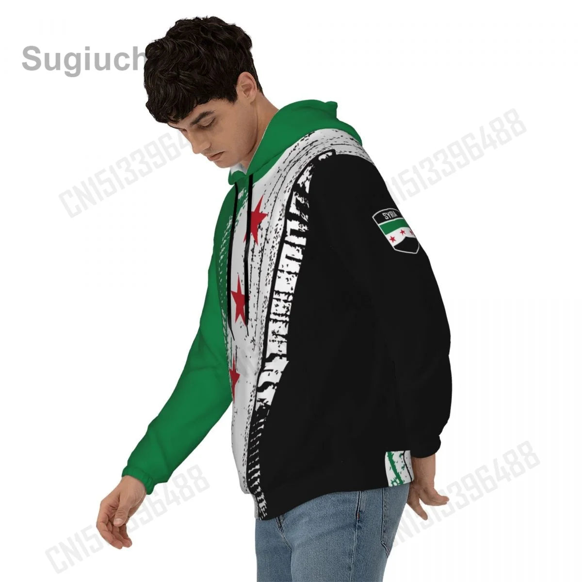 2025 Syria 1932-1958 3D Fleece Hoodie Polyester Warm With Pocket Super Soft Men Women Sweatshirt Unisex Pullover Hoodies