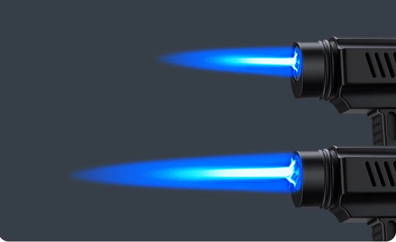 Large Capacity Airbrush Gas Lighter Windproof BBQ Kitchen Cooking Jet Torch Turbo Lighter Jewelry Metal Welding Gift Lighter