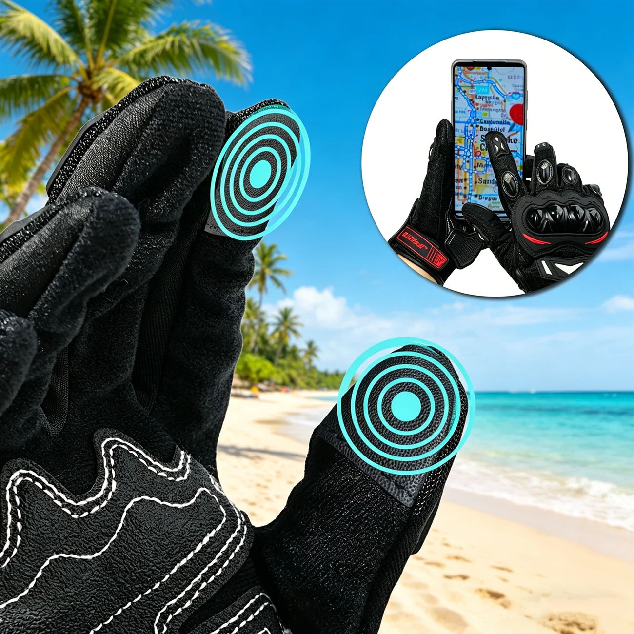 Outdoor Sports Gloves - Touchscreen-Friendly, Breathable, and Comfortable - Full-Fingered Off-Road Gloves for All Seasons