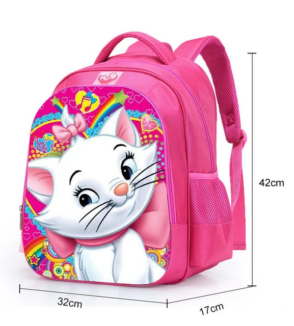 16 inch Girls School Bags Princess Cartoon Schoolbags Pink Backpack kids Cartoon Primary Bookbag Kids Mochila Infantil