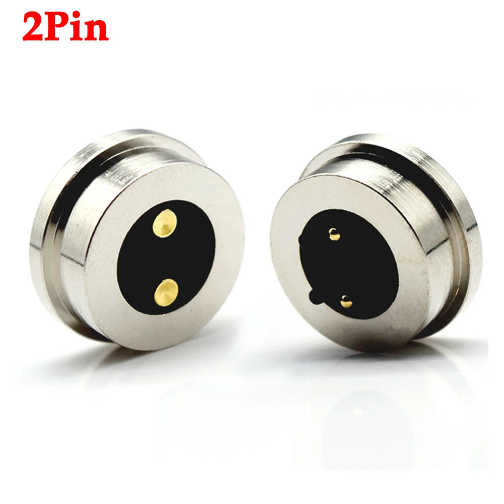 1Pair 2/3/4/5/6Pin waterproof high current magnet suction spring pogo pin male female probe DC power charging magnetic connector