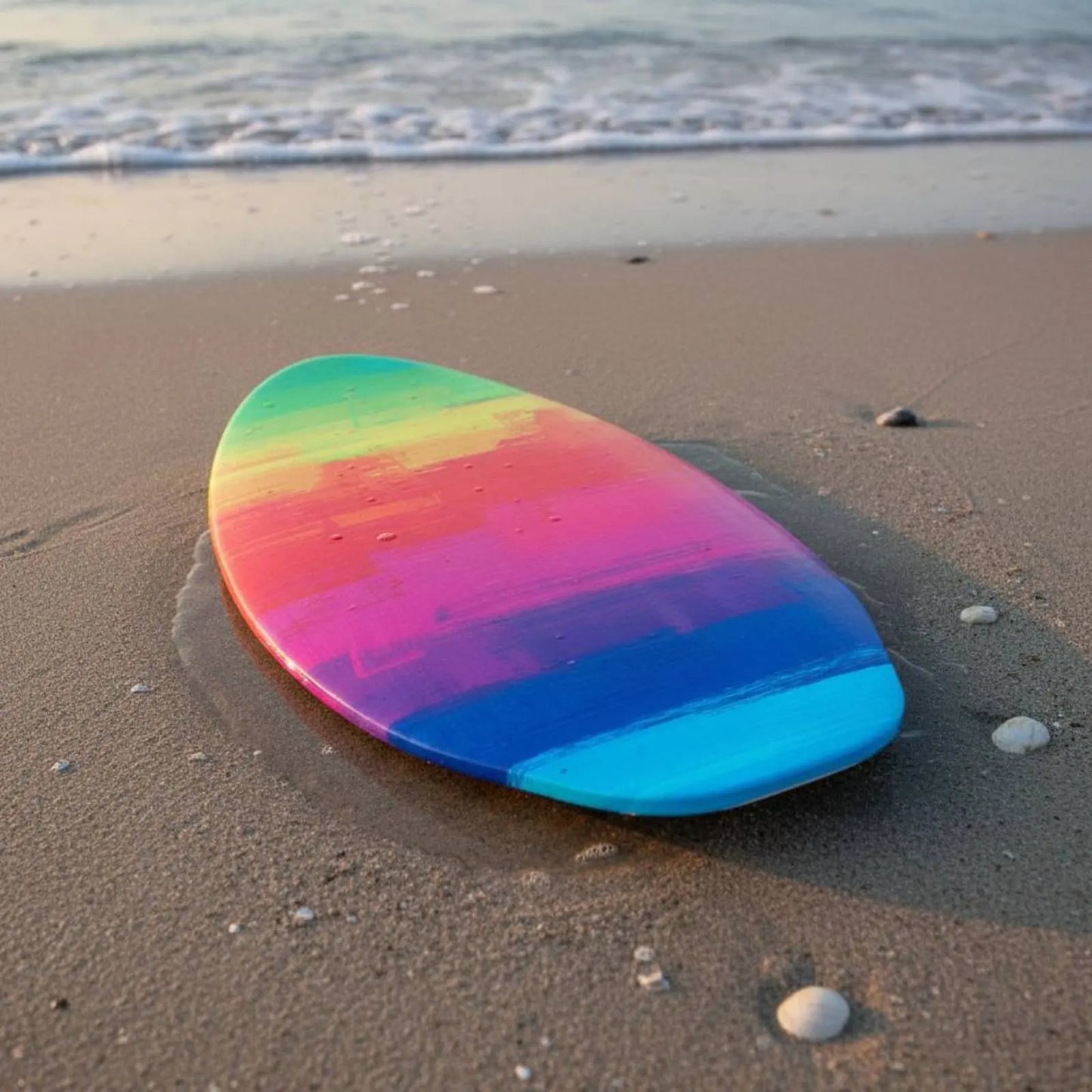 Skimboard for Beach Lightweight Durability Wooden Water Surfboard Wood Body Board for Beginners Teenagers All Skimming Kids