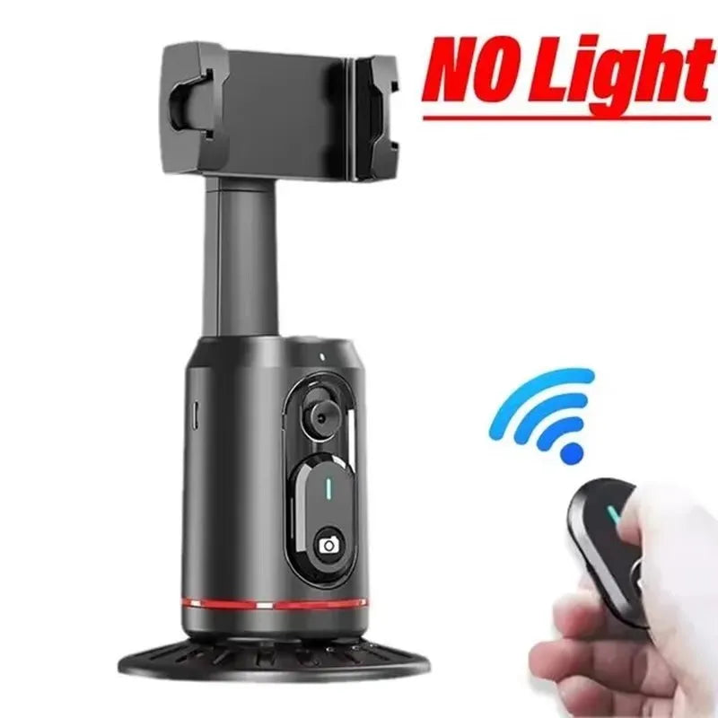New Q02 360 Rotation Follow-up Gimbal Stabilizer Monopod Desktop Tracking Gimbal with Remote for Phone Tiktok Live Photography