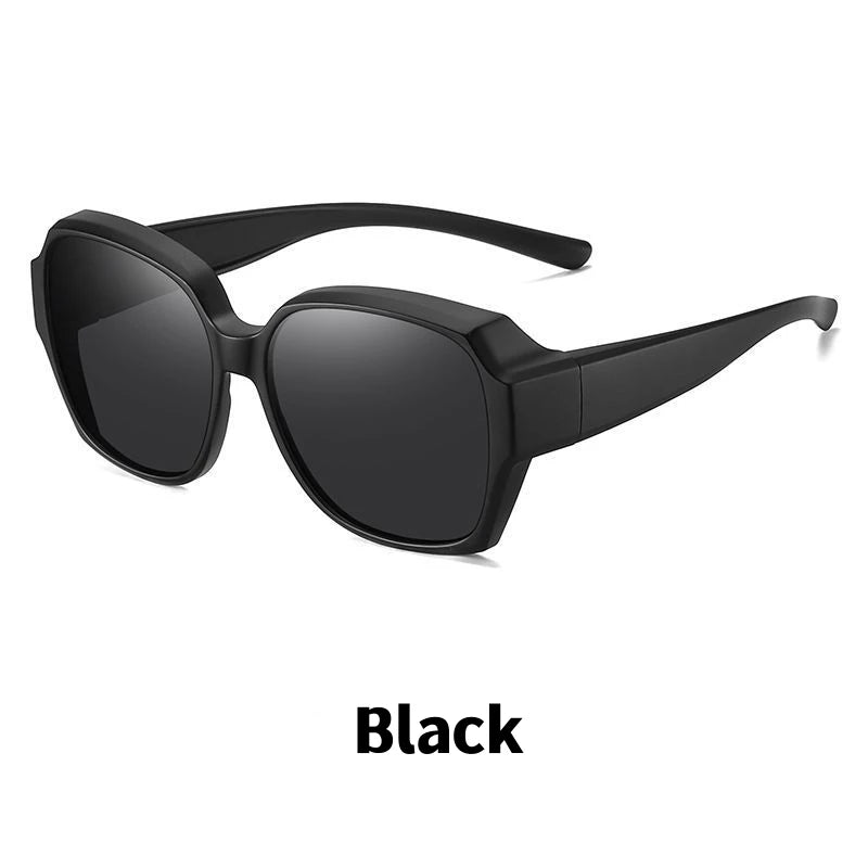 Men Sun Glasses Wear Over Prescription Glasses Square Shades Fit Over Glasses Sunglasses Polarized UV400 Sunglasses for Driving