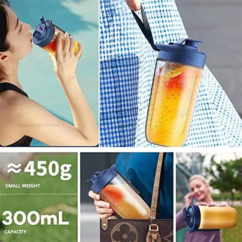 Household Electric Juicer Cup 6 Blades Blender Milkshake Machine USB Portable Blender Mixing Milkshake Mini Fresh Juice Blender