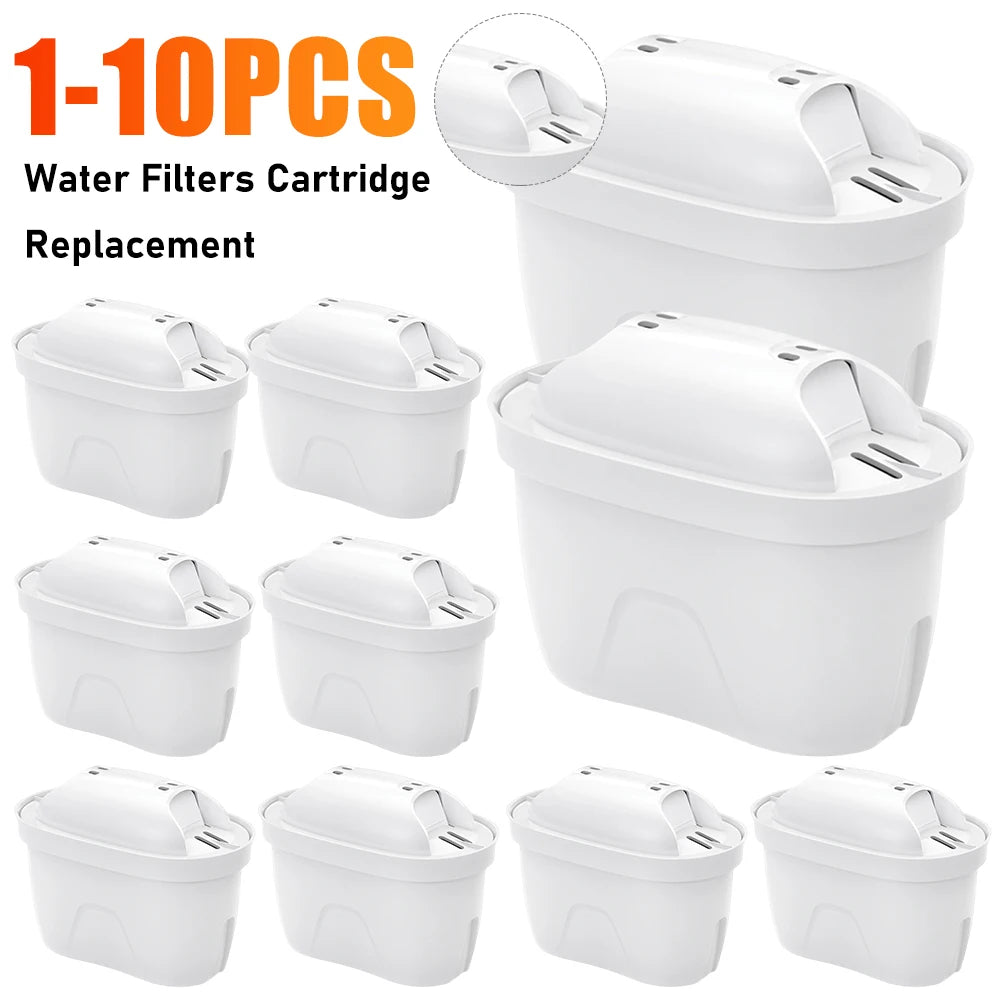 1-10PCS Water Filters Cartridge Reducing Limescale Chlorine Impurities Purifier Activate Carbon Water Filter for Kitchen