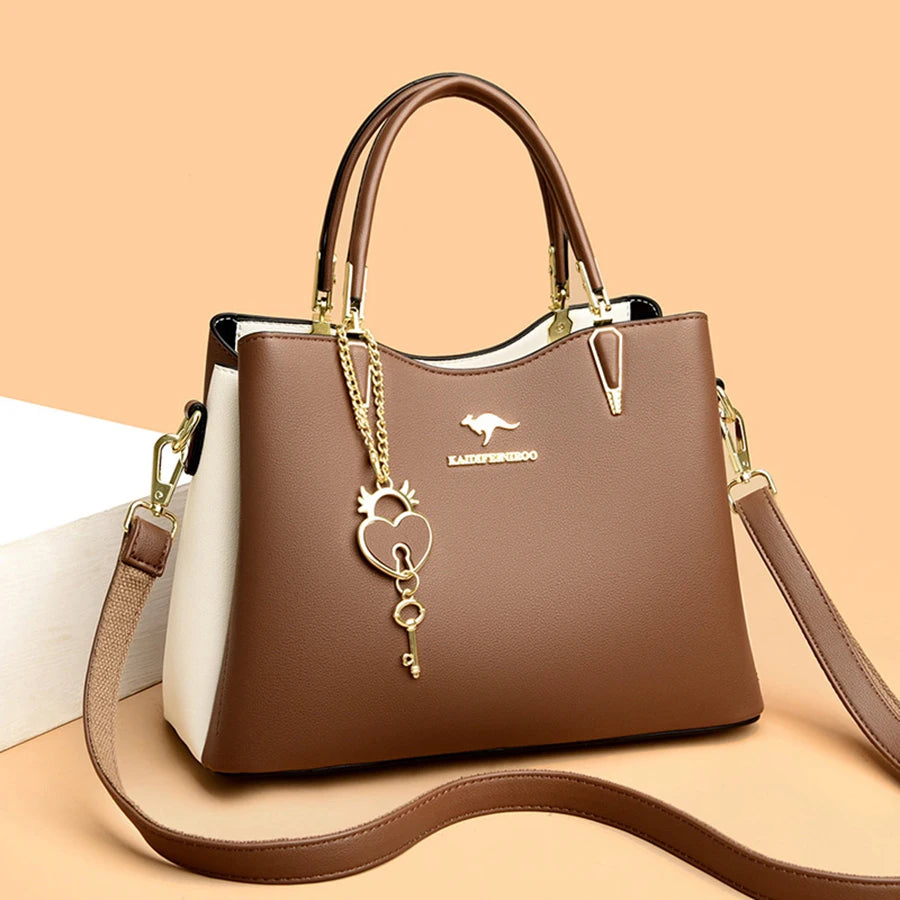 Ladies Quality Leather Shoulder Bags 2023 Luxury Handbags For Womens Designer Fashion Large Capacity Casual Tote Bag Sac A Main