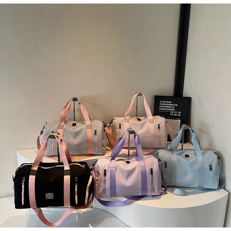 Fashion Travel Bags For Women Large Capacity Men's Sports bag Waterproof Weekend Sac Voyage Female Messenger Bag Dry And Wet