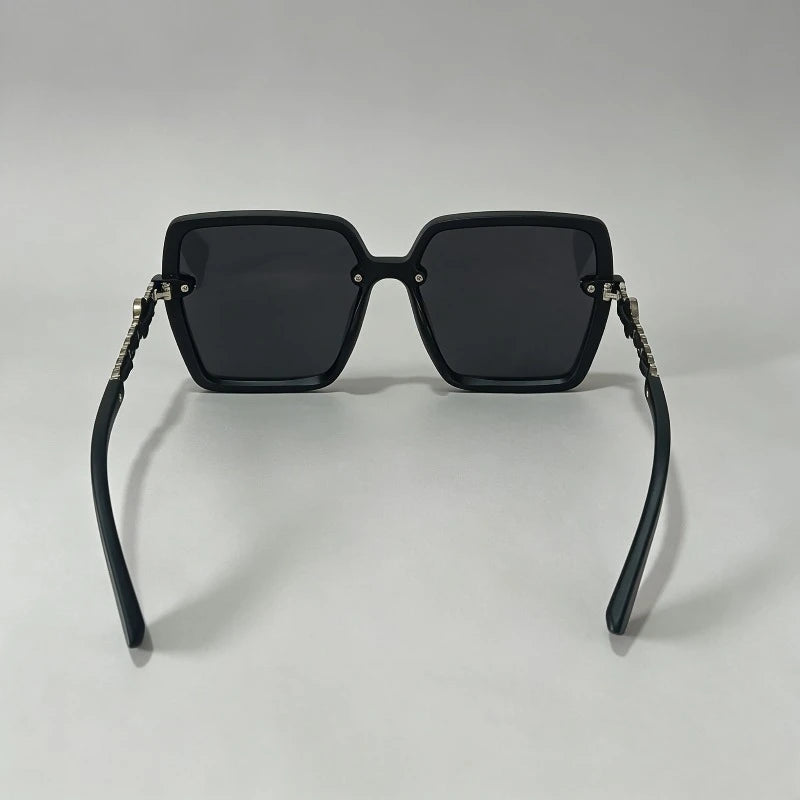 Fashion New Shades Sunglasses for Women Polarized Large Frame Square Retro Sun Glasses Gradient Ladies Sunglass for Men UV400