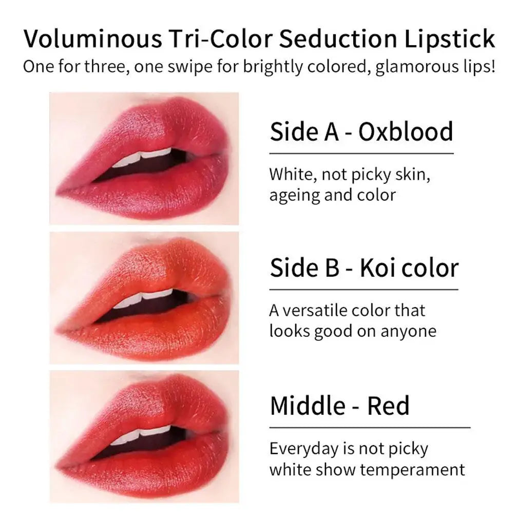 Aloe Vera Lip Balm Stick 3 Color Long Lasting Nourishing Lipstick, Temperature Changing Color Lip Gloss for Daily Makeup