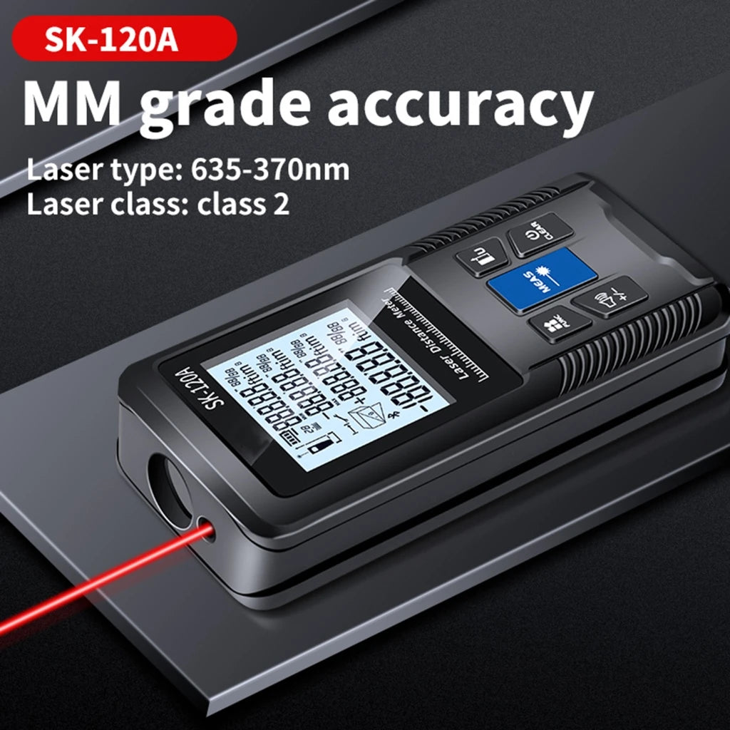 1PC Portable Handheld Lasers Measure Tape Tool Digital Display Distance Meter Intelligent Rangefinder 40m 50m 70m 100m 120m