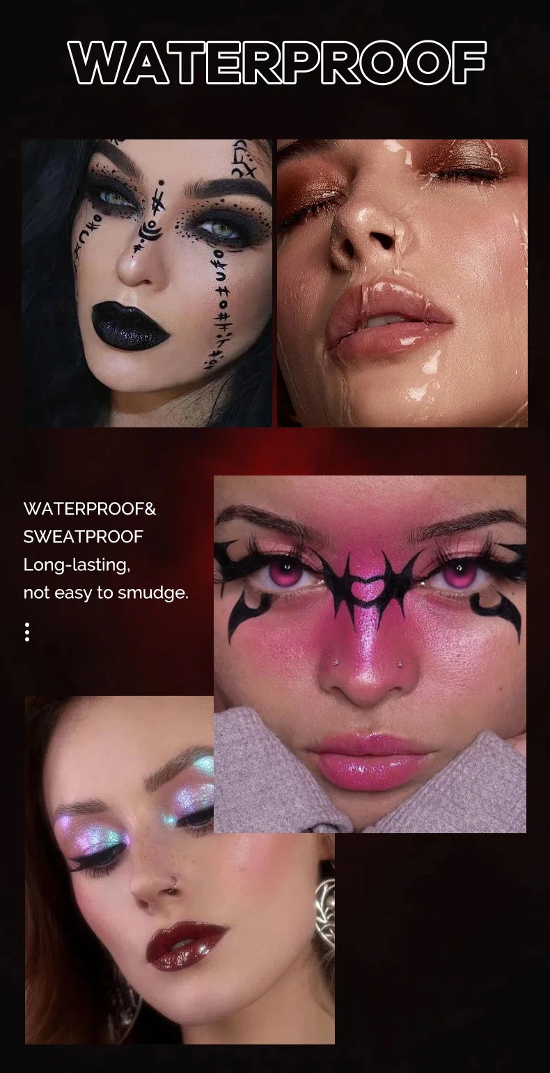 Diamond Pearlescent Vampire Lip Gloss Long Lasting Moisturizing Waterproof Non Fade Halloween Makeup Shimmer Lipstick