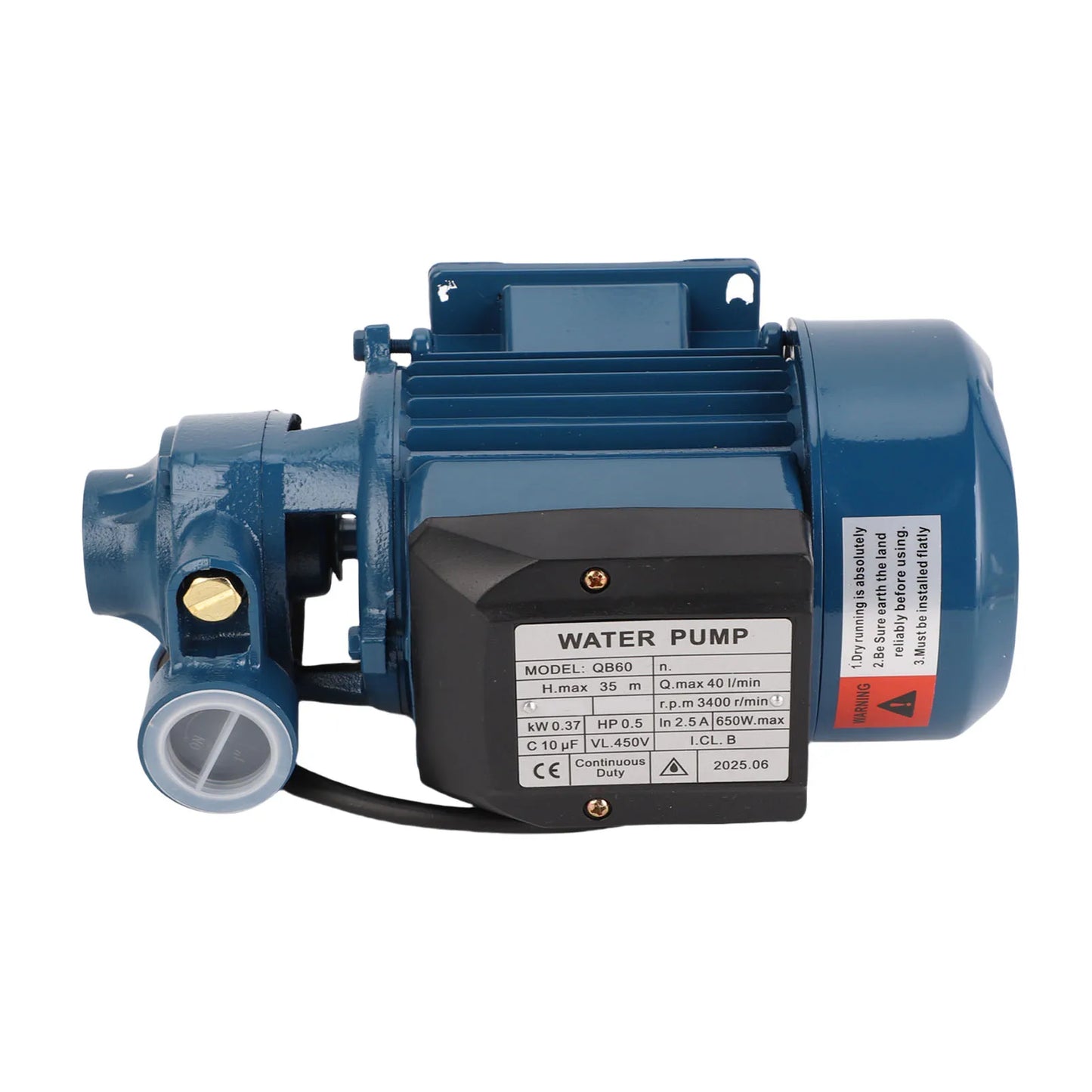 Solar  Solar  650W 3400rpm 35m Lift 1in Outlet Pressure Boosting 40L/min Centrifugal Pump
