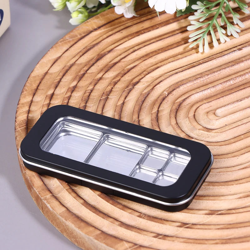 Refillable Magnetic Eyeshadow Palette Empty Black Clear Makeup Storage Case DIY Cosmetic Container for Lipstick Foundation Blush