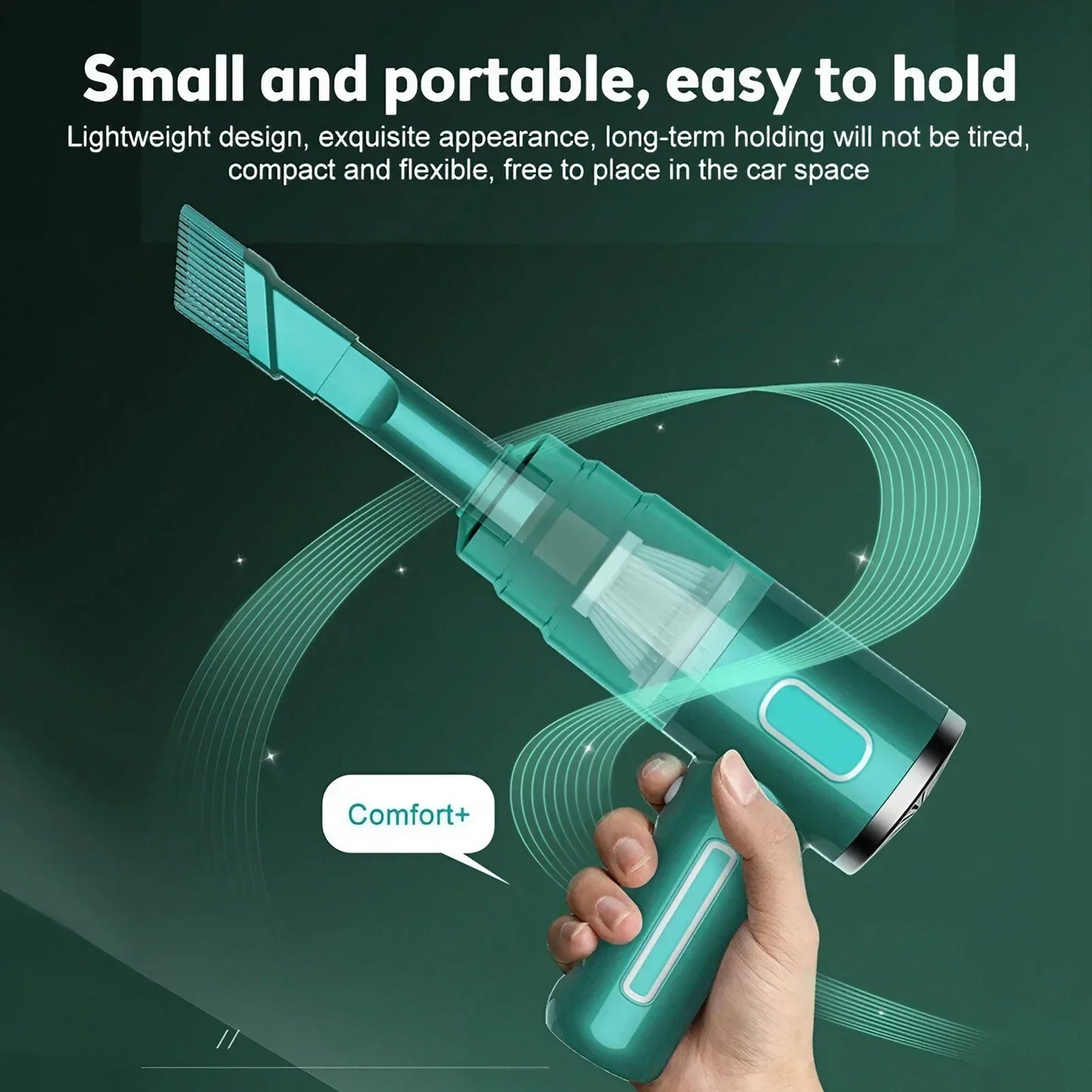 Cordless Car Vacuum Cleaner 5500Pa Powerful Suction Handheld Cleaning Robot Auto Vacuums for Car Home Bedroom