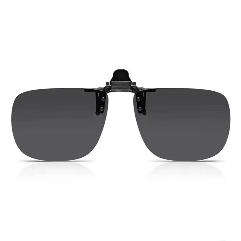 Polarized Sunglasses Men Clip On Yellow Lenses Night Vision Rimless Rectangle Sun Glasses Anti-glare UV400 Goggles 2026 Eyepiece