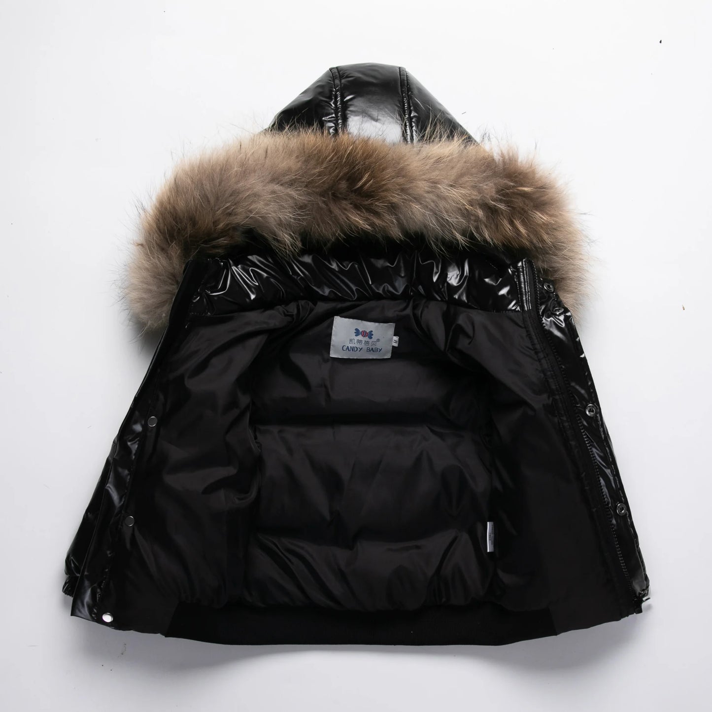 2025 Winter Down Jacket For Girl Real Fur Waterproof Shiny Thicken Warm Boy Winter Outerwear Coat 1-8 Years Kids Parka Outfit
