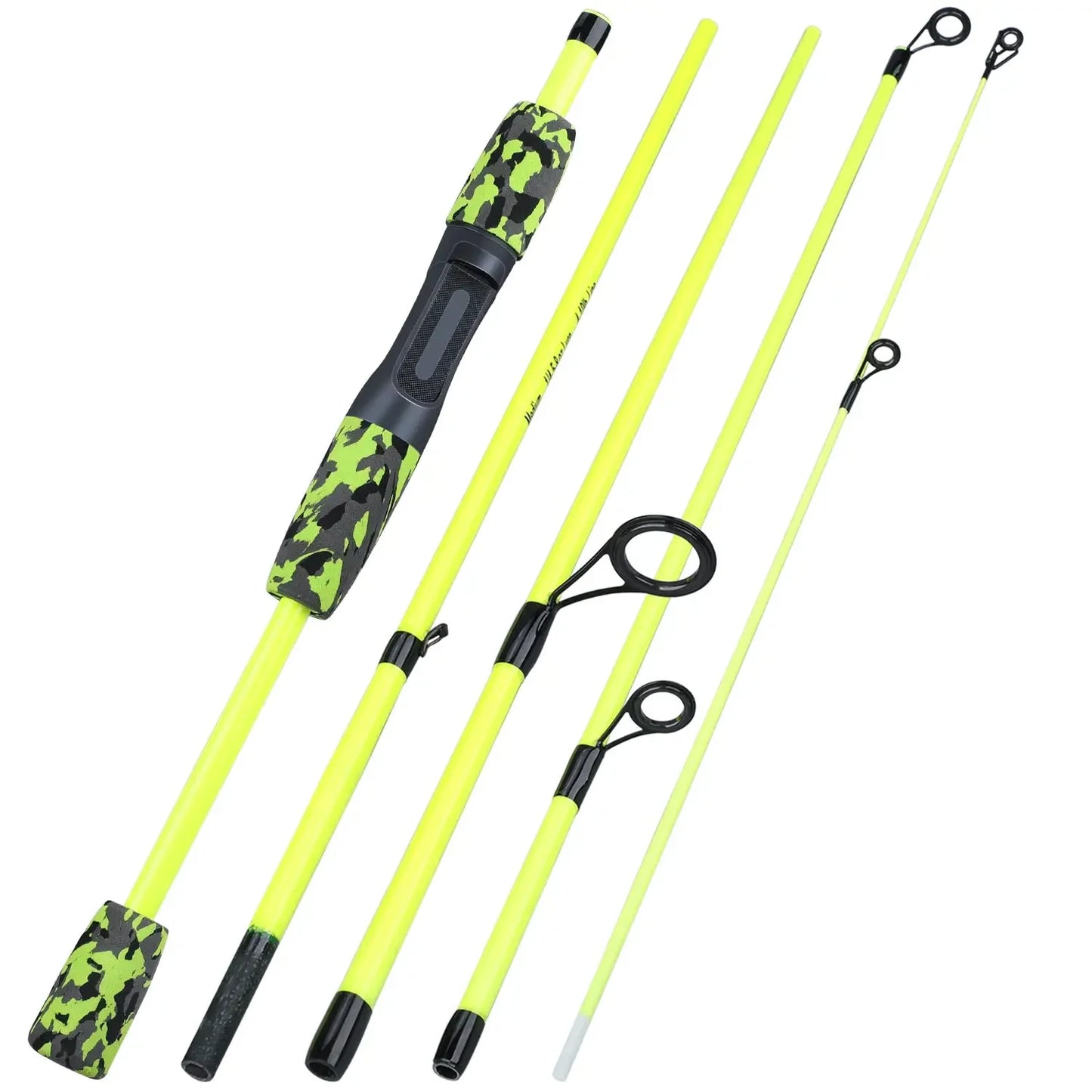 Sougayilang 5 Section Spinning Casting Fishing Rod 1.8M Ultralight Weight Carbon Fiber Poles for Travel Freshwater Fishing Pesca