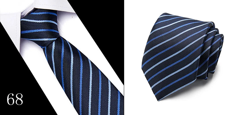 Hot Sale Necktie Man 7.5 cm Silk Tie Solid Color Gravatas Suit Accessories Fit Wedding Holiday Party
