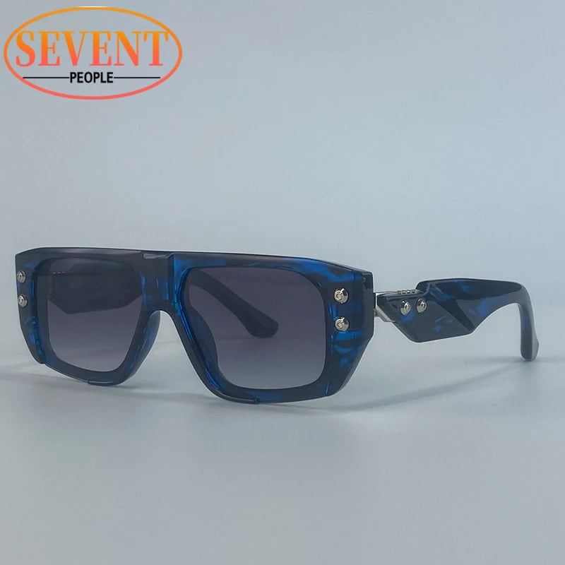 Polarized Oversized Square Sunglasses Men 2025 Luxury Brand Retro Steampunk Outdoor Sun Glasses Trendy Shield Shades UV400
