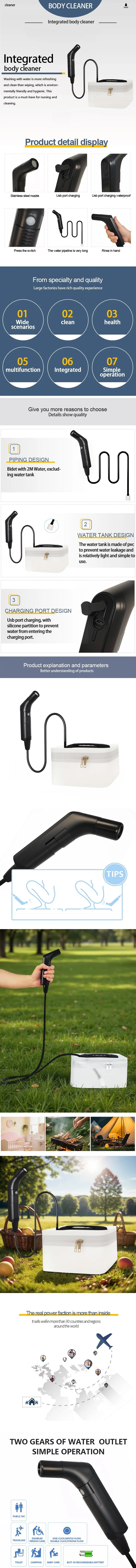 Electric Bidet for Personal Hygiene, Perineal Irrigator, Postpartum Bidet, Baby Butt Washer, Bidet Bottle