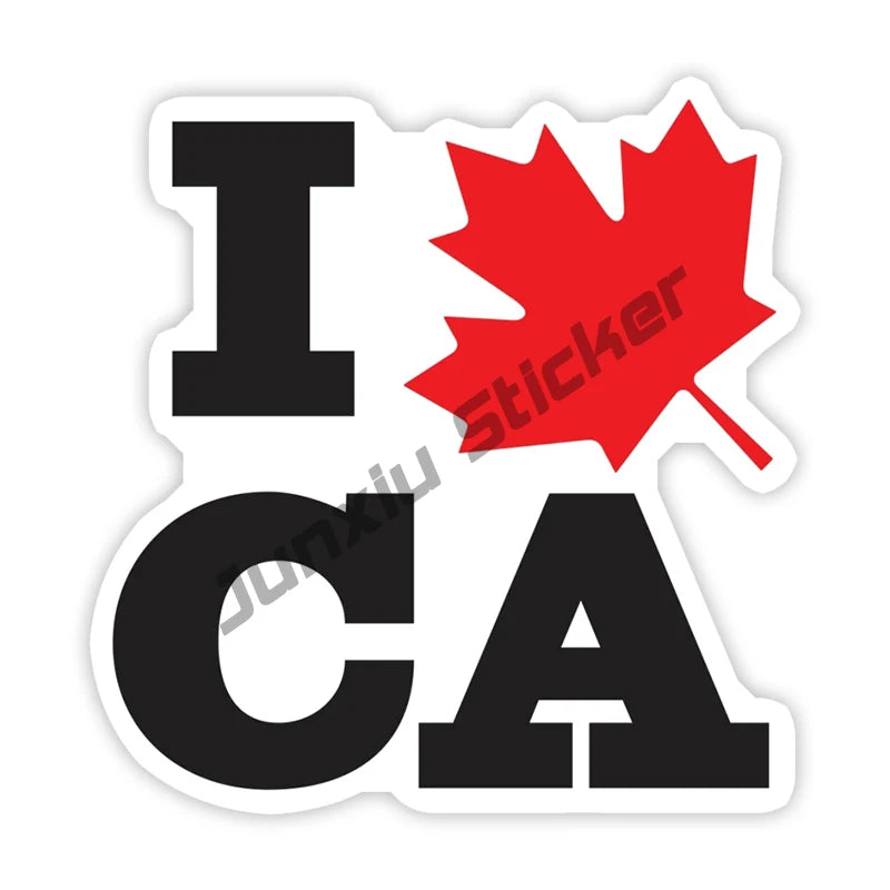 Fashion Canada Decals Canada Round Maple Leaf Decal Canadian Oval Flag Decal Quebec Canada Flag Sticker Premium Quality Stickers