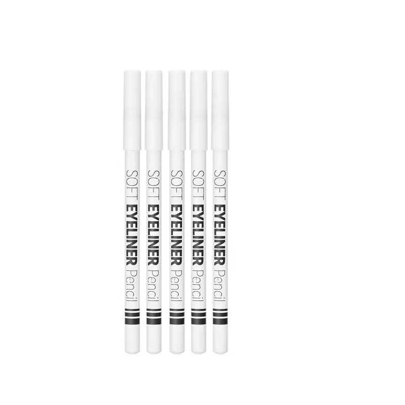 Smooth Waterproof White Eyeliner Pencil - Long-Lasting Eye Brightener Easy Wear Fashion Makeup Tool for Smooth Application