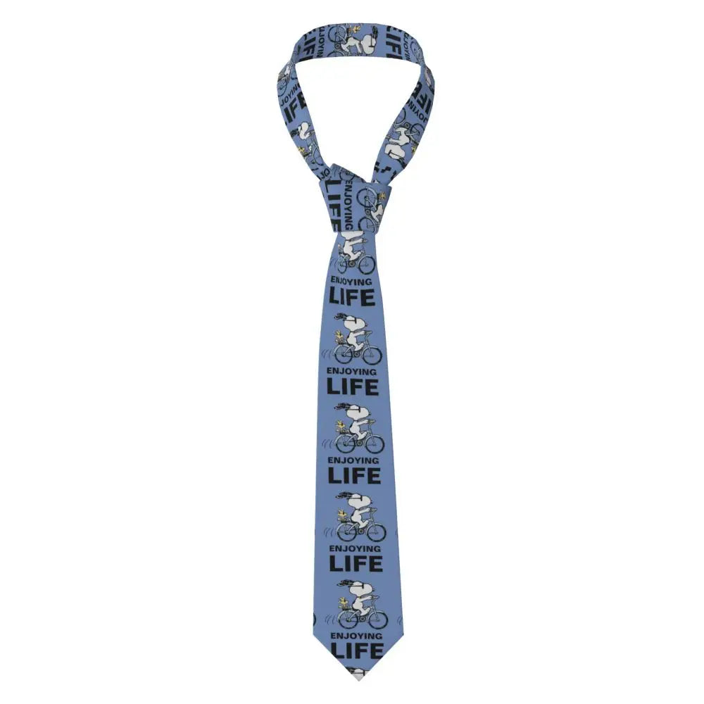 Personalized Fashion S-Snoopys Neckties Men Silk Cartoon Office Neck Tie