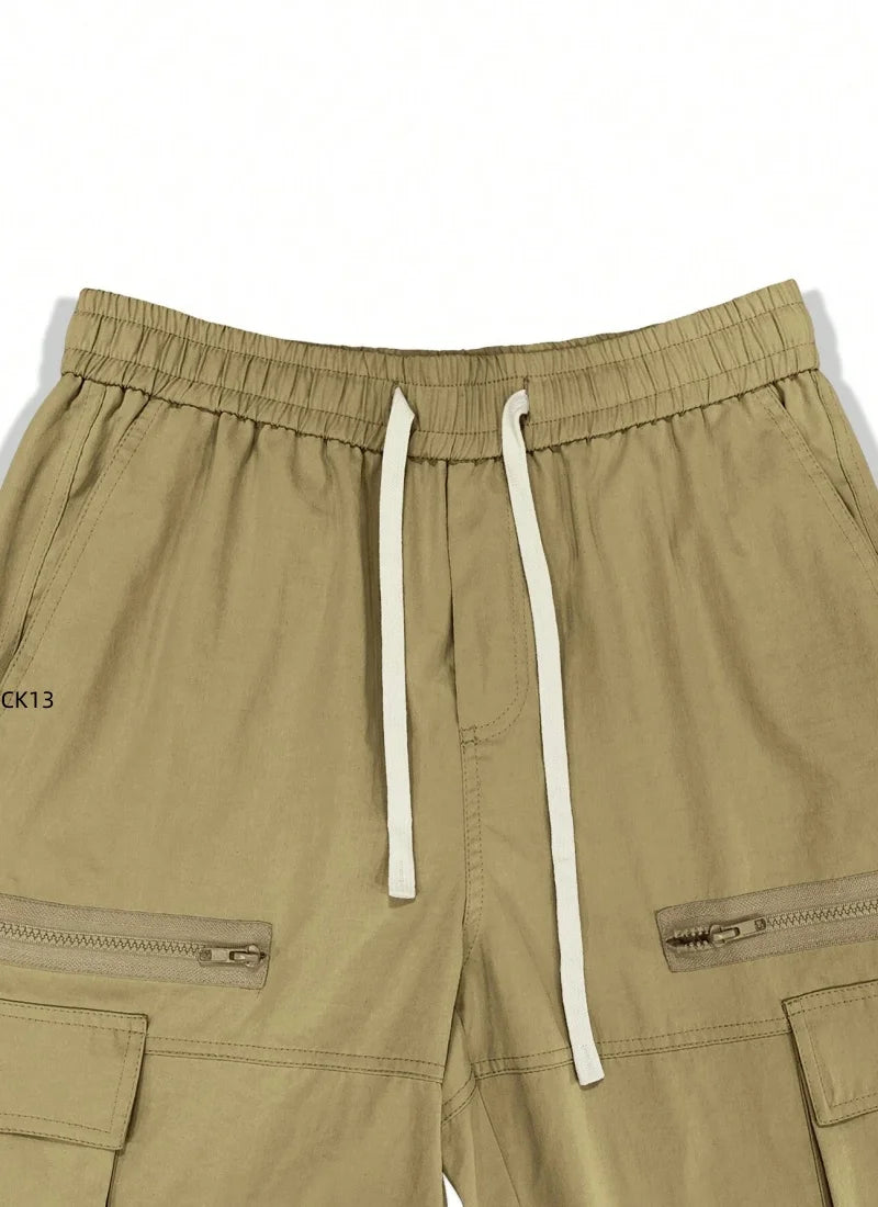 Men's workwear pants, summer and spring cotton workwear, new casual hiking and jogging pants, sports pants, men's autumn pants