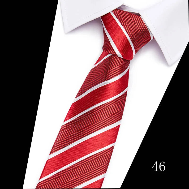 Hot Sale Necktie Man 7.5 cm Silk Tie Solid Color Gravatas Suit Accessories Fit Wedding Holiday Party