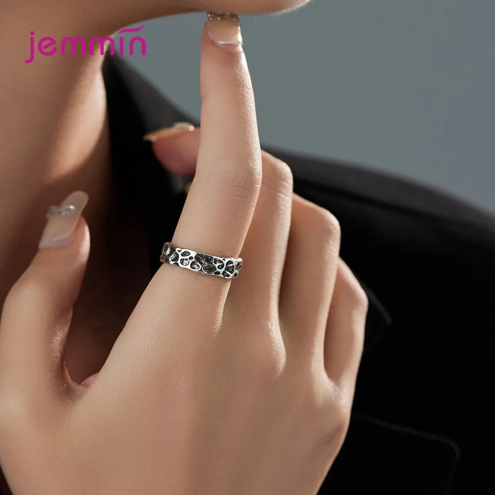 925 Sterling Silver Elegance High Quality Free Size Rings For Girls Women Adjustable Size Engagement Date Accessory