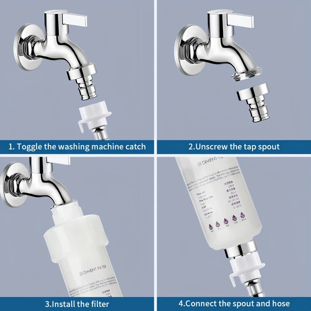 Pre-Filter Water Filter PP Cotton Filter Cartridge Removal Heavy Metal Purifier household  Washing Machine Shower Water Filter