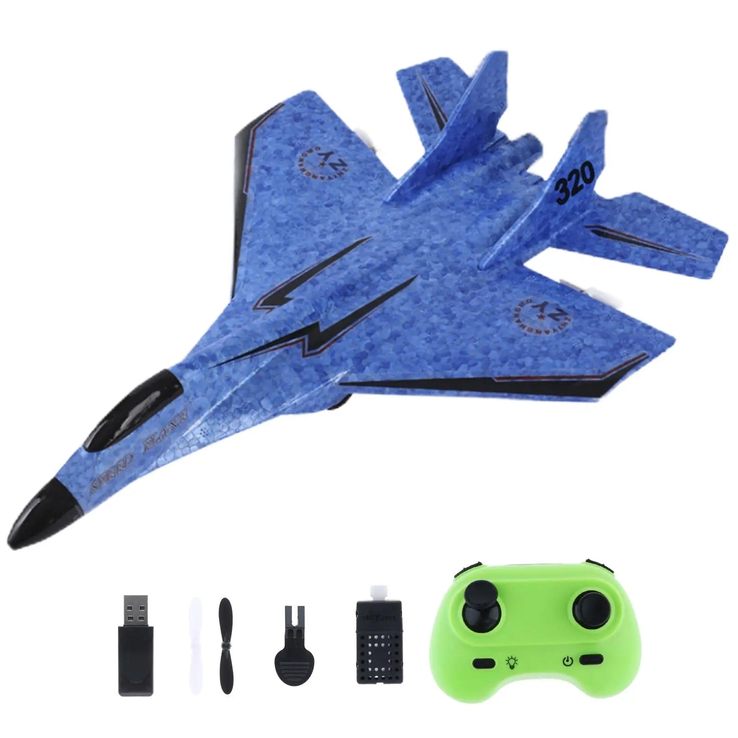 RC Plane RC Glider ,Ready to Fly with Light, Easy to Fly, Foam RC Airplane
