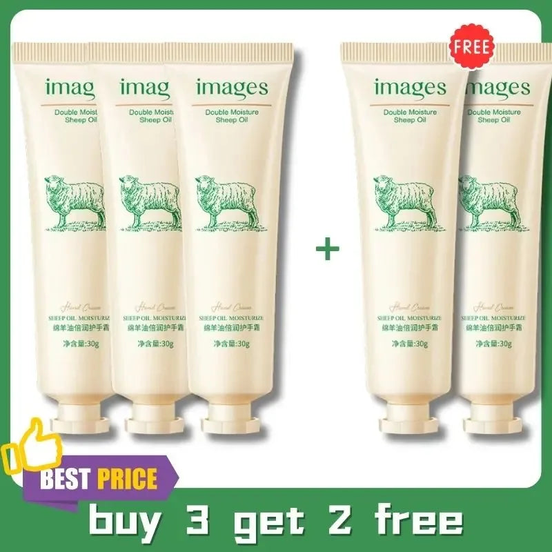Collagen Smooth Wrinkles Hand Cream Skin Soften Silky Smooth Gloss Nourish Cracked Repair Moisturizing Product Korean Skin Care