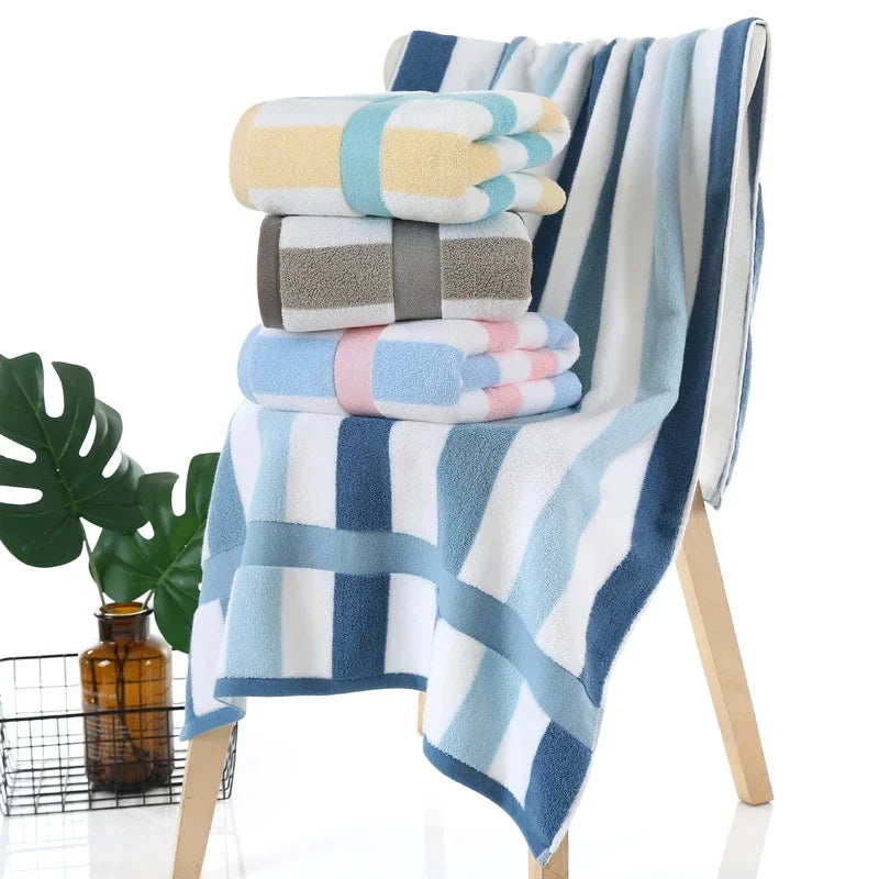 Turkish Cotton Natural Ultra Absorbent Eco - Friendly Bath Towels, Beach Towel, Bathroom Sets for Home Luxury Hotel Spa