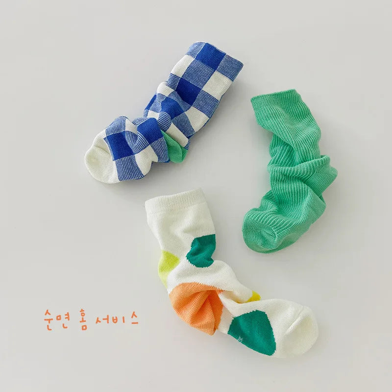 Clearance Sale 3 Pairs/Lot Spring Autumn Baby Children's Socks Multiple styles Girls Socks Boys Sports Socks