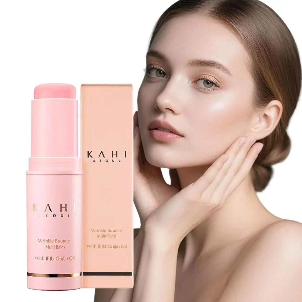 KAHI Wrinkle Bounce Multi Balm Stick Collagen Wrinkle Stick Korean Skin Care All-in-One Hydrating Lip Balm Eye Cream