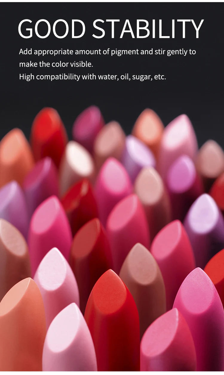 Liquid Pigment Diy Homemade Lipstick Dyes Making Coloring Safe Colorants for DIY Lip Gloss Candle Soap Making Water Oil Dual Use