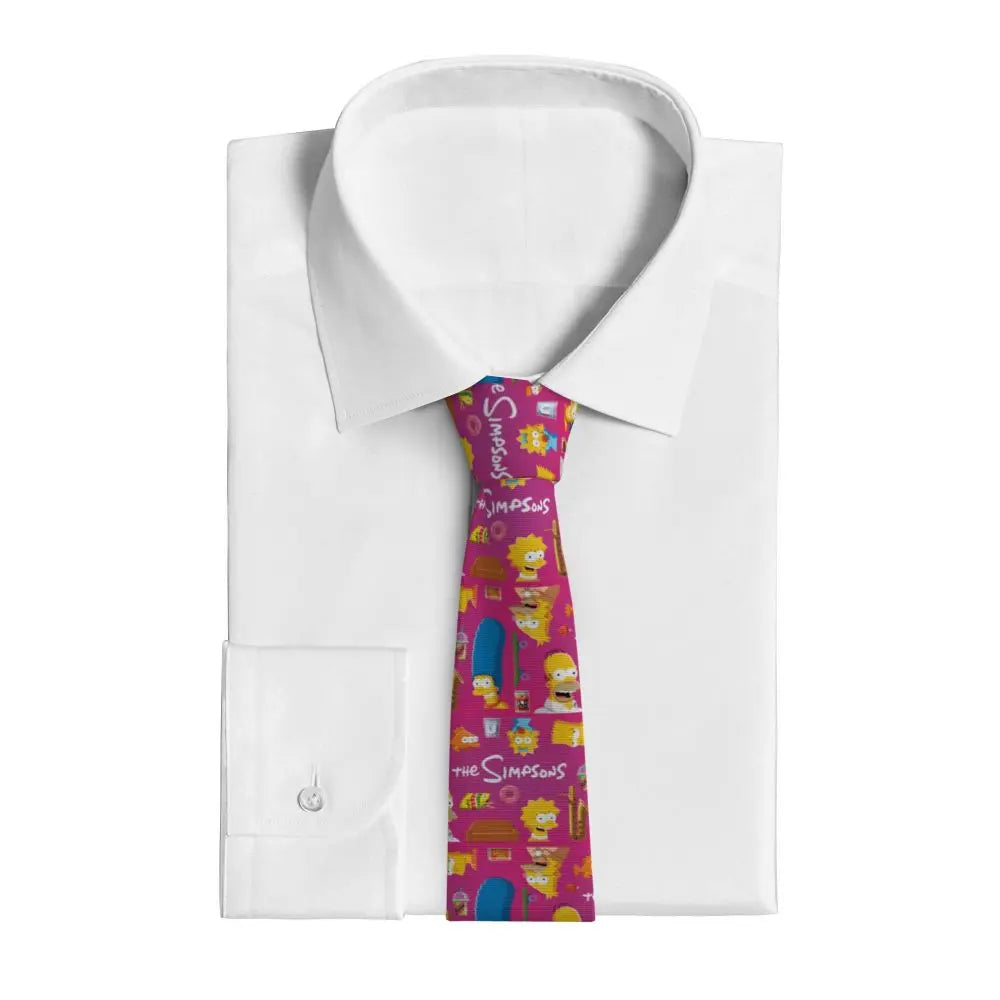 Personalized The S-Simpsones Homer Neck Ties Men Formal Silk Wedding Neckties
