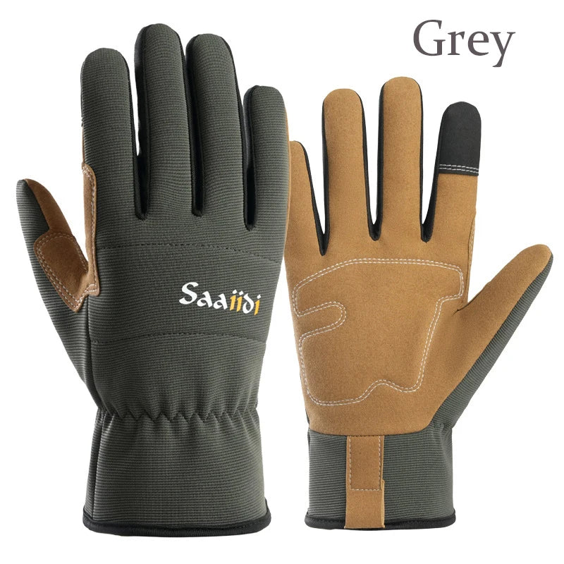Gardening Work Gloves Unisex Anti-Slip Durable Touchscreen Protective for Men and Women Hiking Cycling Camping Outdoor Sports