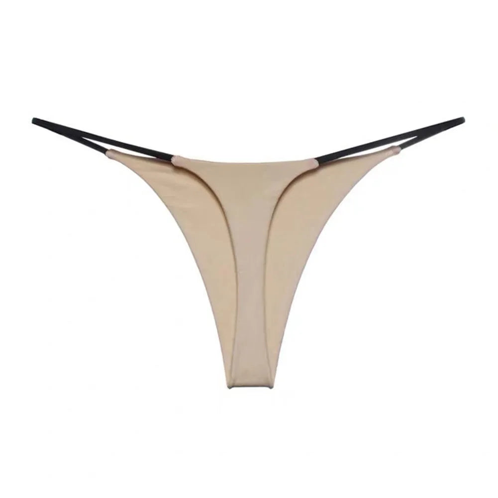 Women's Panties Sexy T-back G-strings Thongs Low Rise Lingerie Underwear Comfortable High Cut Ladies Briefs Tanga