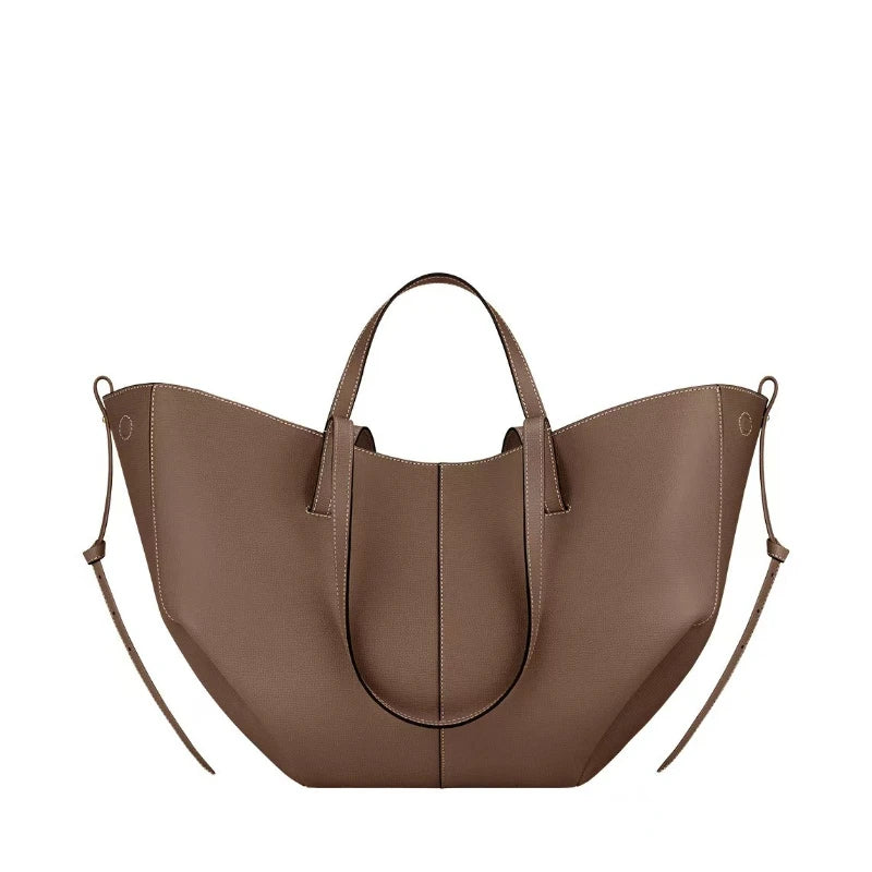 Ladies' fashionable large capacity wing shaped single shoulder handbag, suitable for commuting and shopping