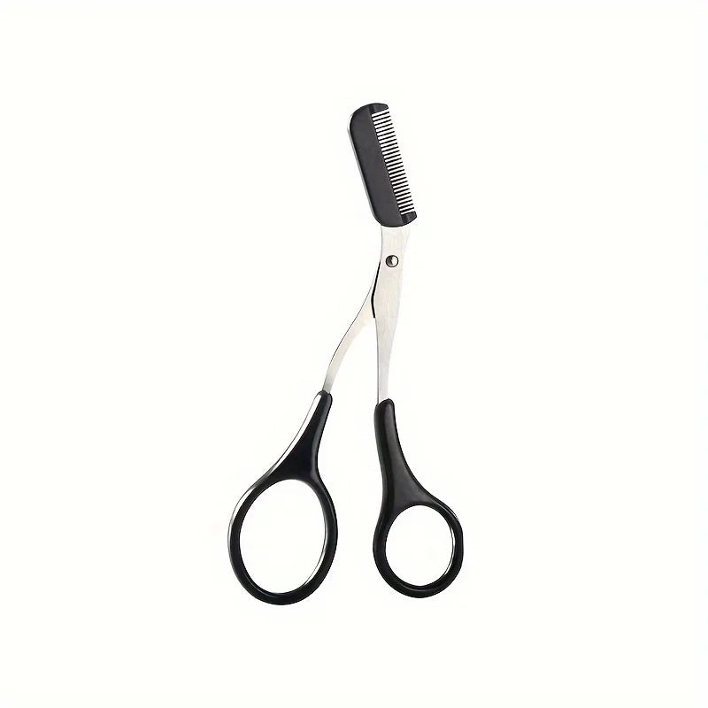 Stainless Steel Eyebrow Scissors with Comb Precision Shaping & Grooming Facial Hair Grooming Tool Perfect Face Care Tool Gifts