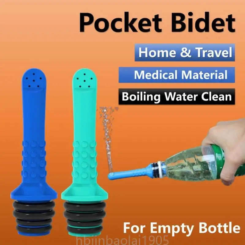 E74E Portable Travel Bidet Business Trip Bidet Nozzle Cleaning Butt Bidet Sanitary Manual Press Cleaning Hygiene Wash Nozzle